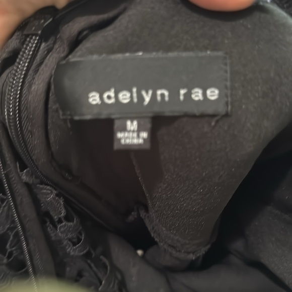 Adelyn Rae Black Lace Romper - Picture 3 of 8